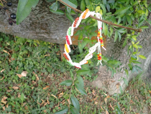 Podzimní drhaný náramek — foto 2