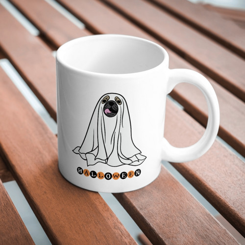 Halloween se psem - Hrníček — foto 2