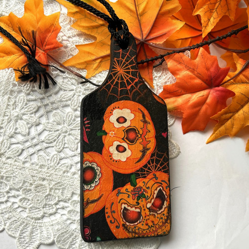 Halloweenská dřevěná dekorace — foto 2