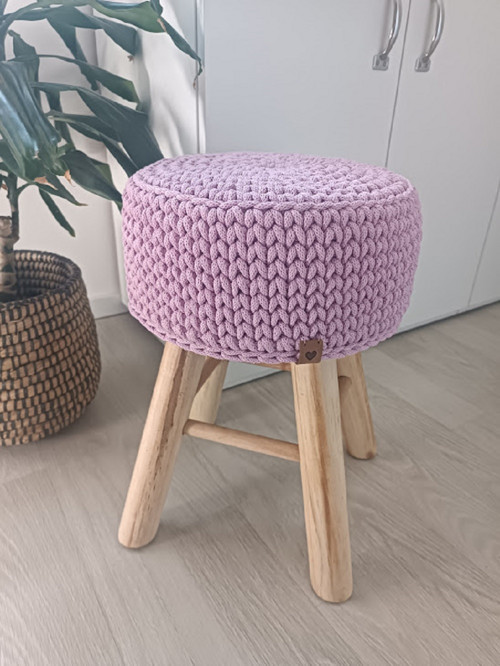Háčkovaný Povlak Na Taburet — foto 4