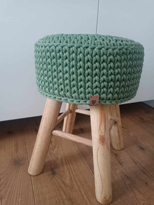 Háčkovaný Povlak Na Taburet — foto 5