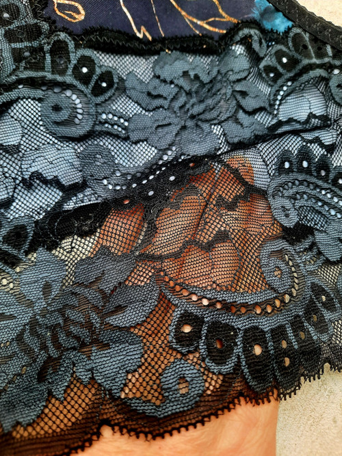 Kalhotky modré růže, vel. 50 — foto 3