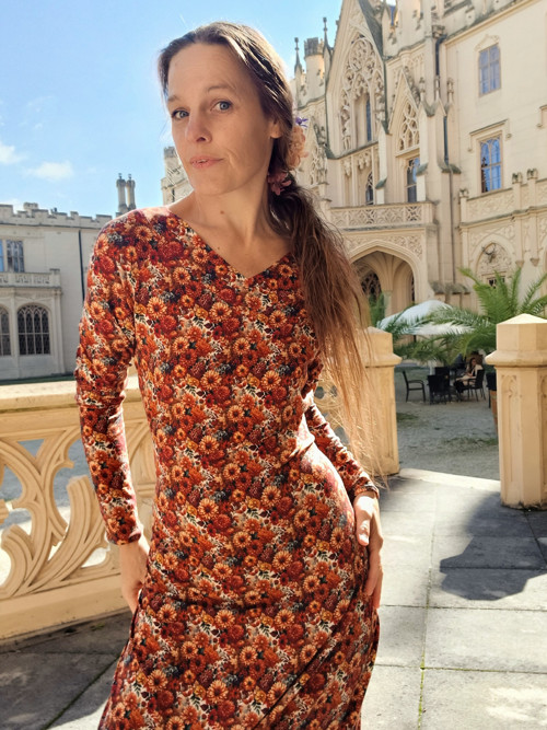 Šaty Rezavé Úpletové — foto 4