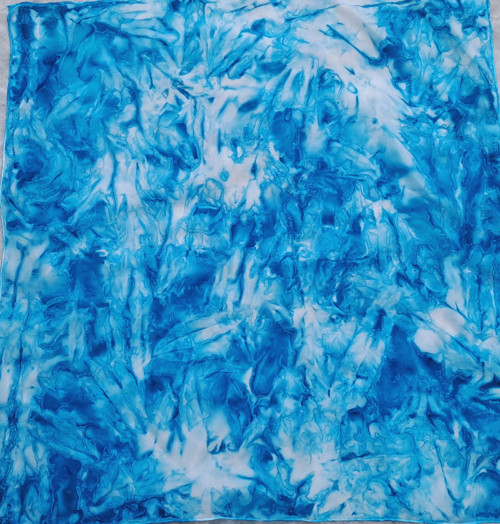 Azurový mramor - šátek 75 x 75 — foto 2