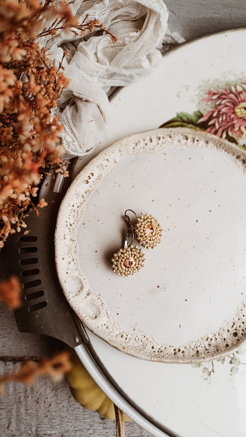 Mini earrings n.4 - vyšívané náušnice — foto 4