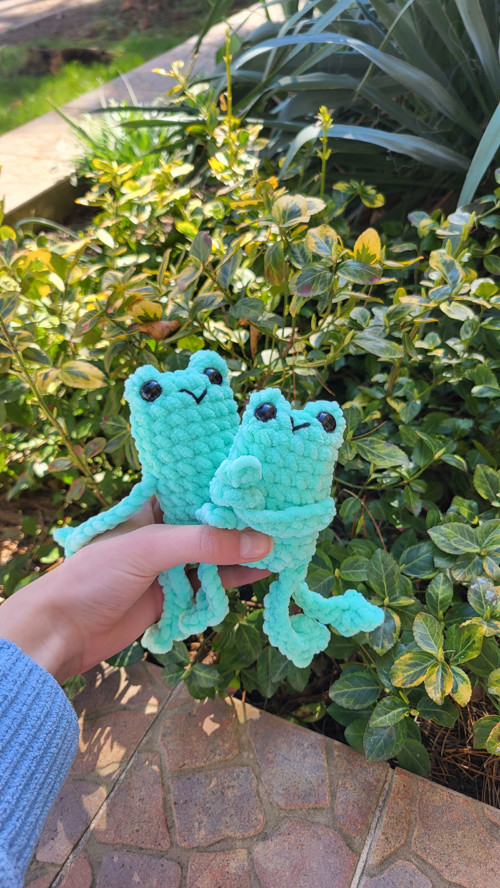 Háčkovaná Leggy frog — foto 3