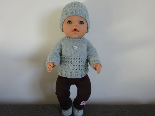 Svetr s čepičkou pro BB - 43 cm — foto 5