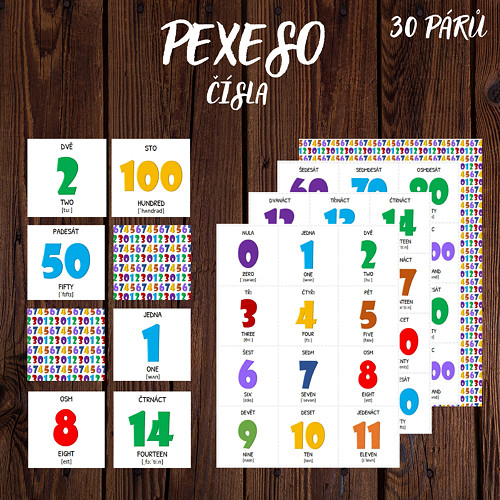 ČÍSLA Pexeso - Memory Game, PDF soubor — foto 2