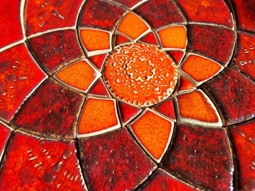 Mandala z keramických komponentů 139 — foto 2