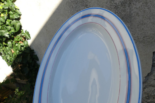 Červená a modrá...porcelánový tác — foto 2