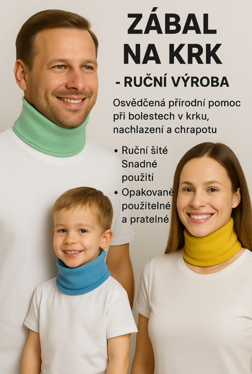 Zábal na krk pro dospělé - modrý — foto 3