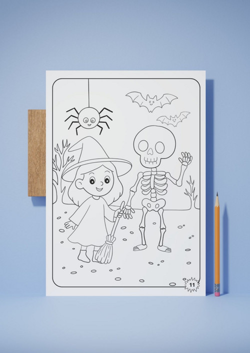 Halloweenské omalovánky pro děti — foto 4