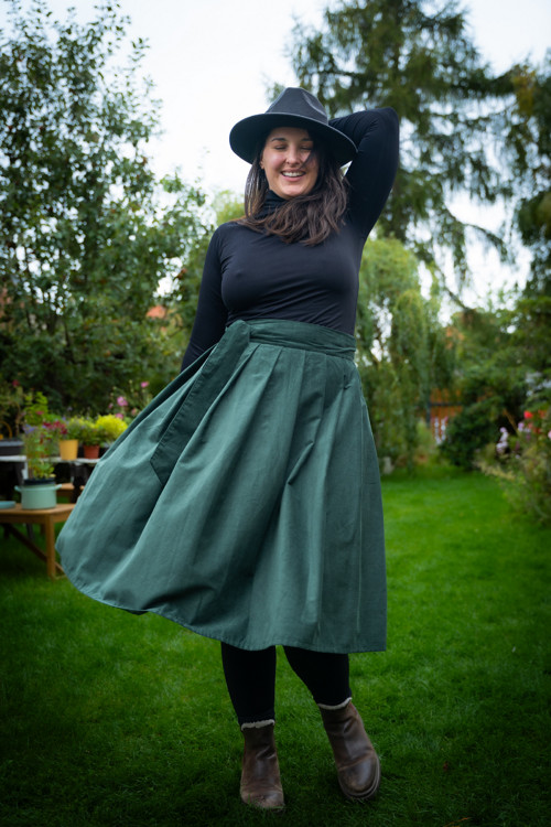 Manšestrová Midi - Smaragd — foto 3