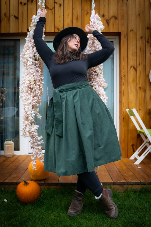 Manšestrová Midi - Smaragd — foto 6
