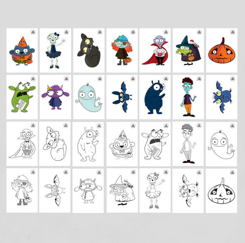 Halloweenské dekorace - PDF k tisku — foto 3