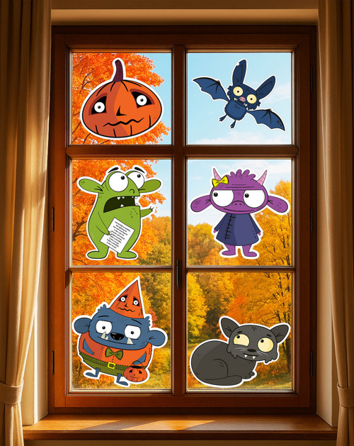 Halloweenské dekorace - PDF k tisku — foto 2