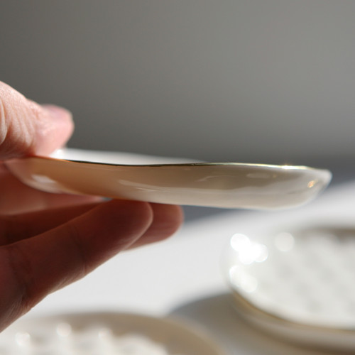 Talířek srdcový 9cm porcelán — foto 4