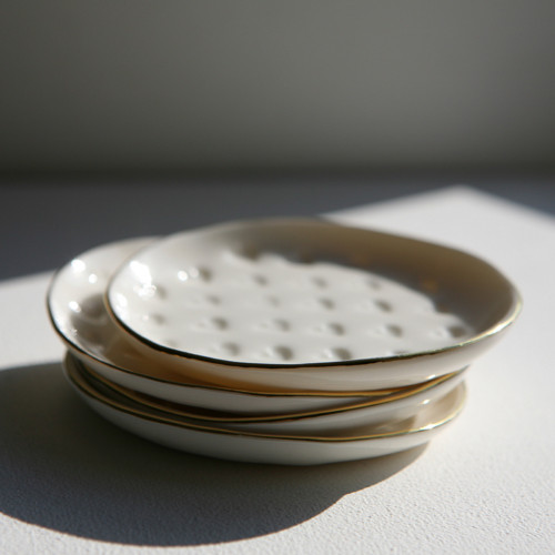 Talířek srdcový 9cm porcelán — foto 6