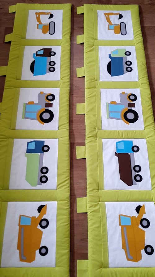 Kapsář - auta, traktor, stavební stroje...200x45cm — foto 2