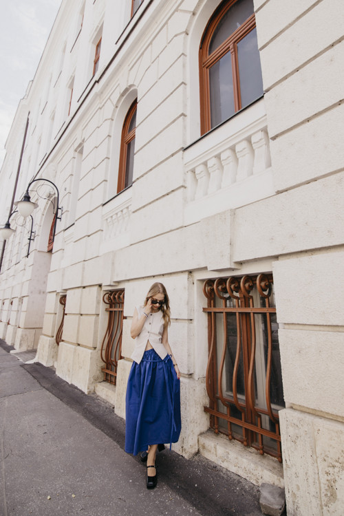 Sukňa Serenita modrá — foto 5