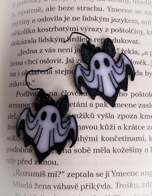 Náušnice Duchové netopýři — foto 3