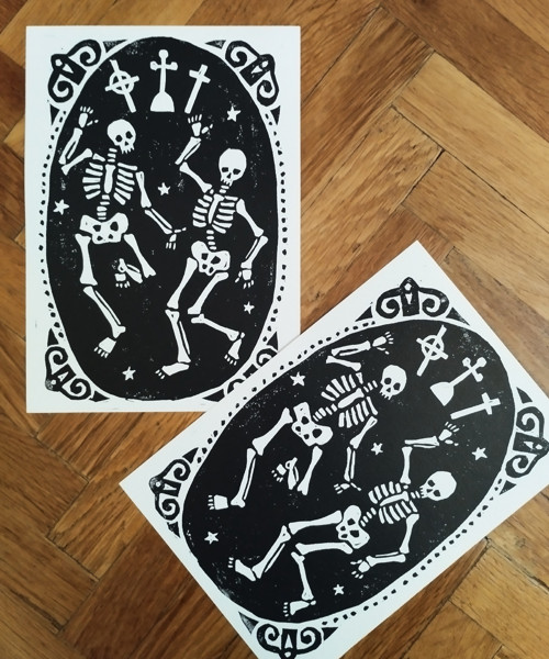 Linoryt 'Danse macabre' — foto 4