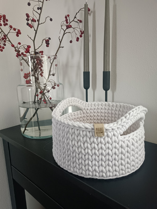 Set Háčkovaný Košík + Obal Na Kapesníky + Svícen — foto 6