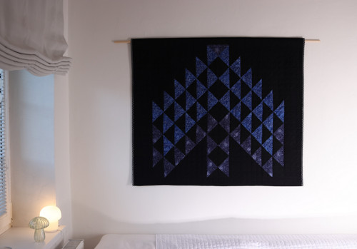 TEXTILNÍ OBRAZ - MODRO-ČERNÝ 118 x 112 cm — foto 4