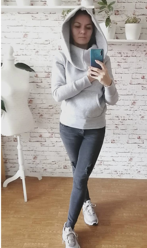 Mikina s mega kapucňou — foto 2