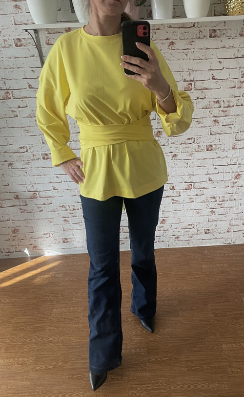 Oversize tričko s viazačkou — foto 4