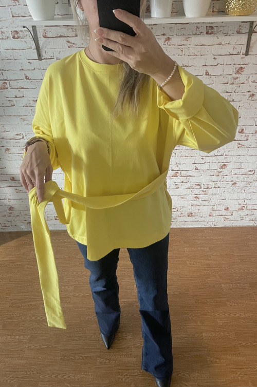 Oversize tričko s viazačkou — foto 3