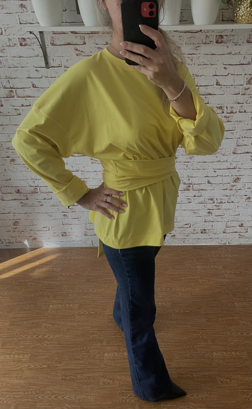 Oversize tričko s viazačkou — foto 5