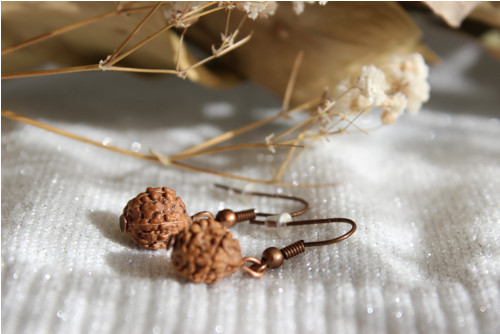 Rudraksha. "Síla přírody" Náušnice — foto 3