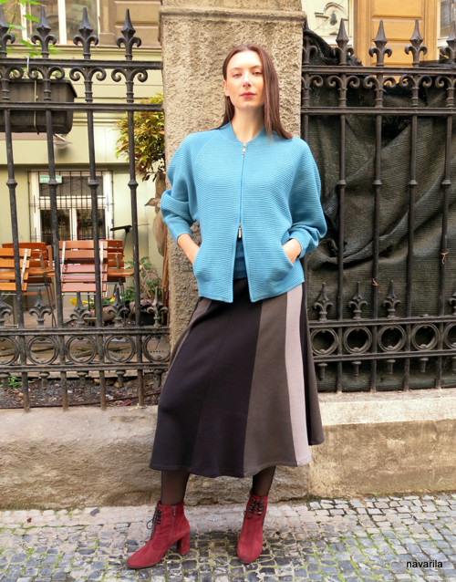 VENA-pletená maxisukně sešívaná — foto 6