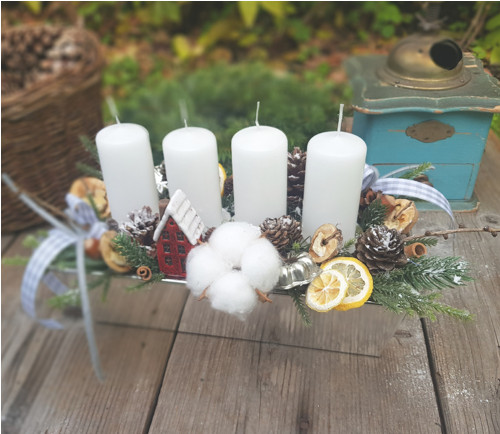 Adventní svícen v pečící formě — foto 3