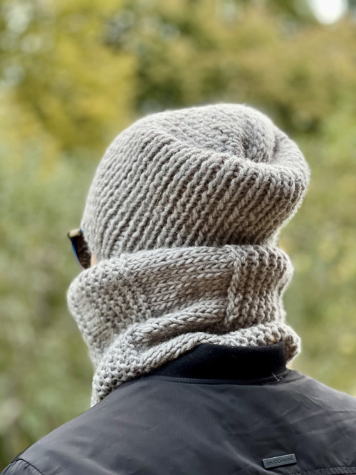 Šedý vlnený set unisex — foto 2