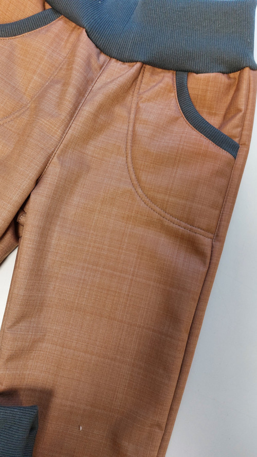 Kalhoty dětské, softshell s beránkem v.86 — foto 2