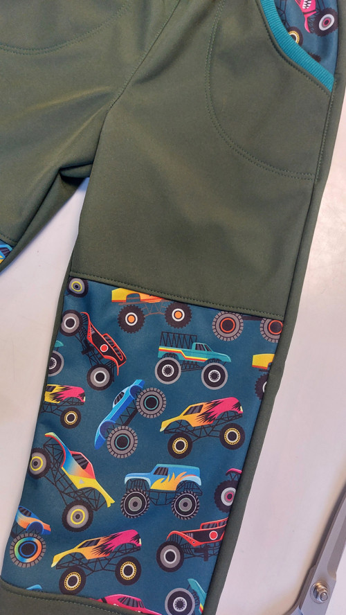 Kalhoty softshell, Auta a tm.zelená v.92 — foto 2