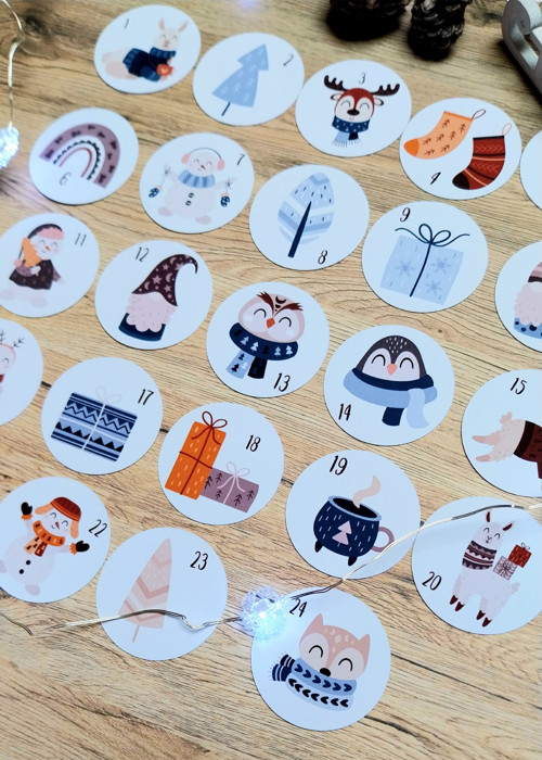 Samolepky - Adventní kalendář - lama — foto 2