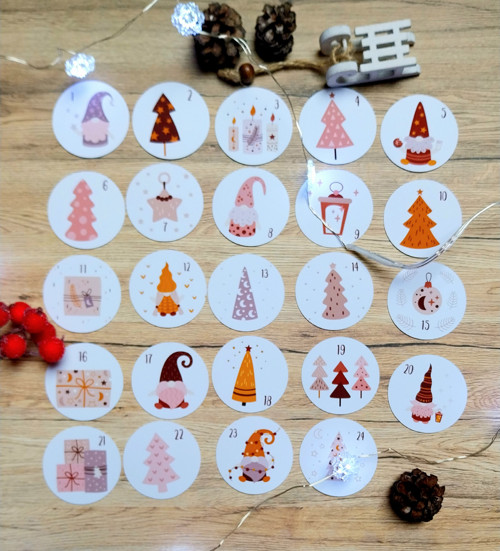 Samolepky - Adventní kalendář - trpaslík — foto 2