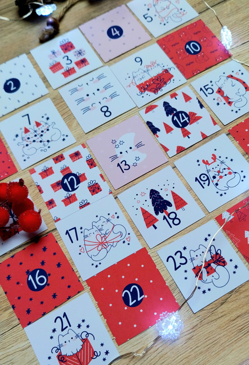 Samolepky - Adventní kalendář - kočky — foto 2