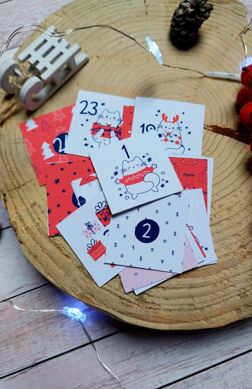 Samolepky - Adventní kalendář - kočky — foto 4