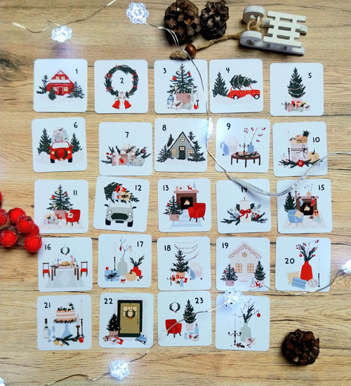 Samolepky - Adventní kalendář - domečky — foto 4