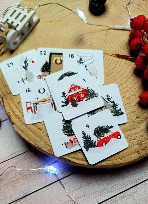 Samolepky - Adventní kalendář - domečky — foto 2