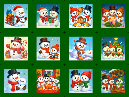Adventní kalendář - Sněhuláci 1 — foto 3