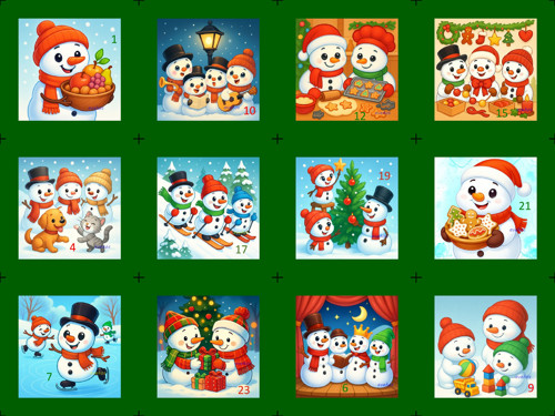 Adventní kalendář - Sněhuláci 1 — foto 2