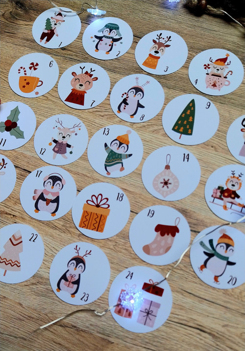 Samolepky - Adventní kalendář - tučňáci — foto 4