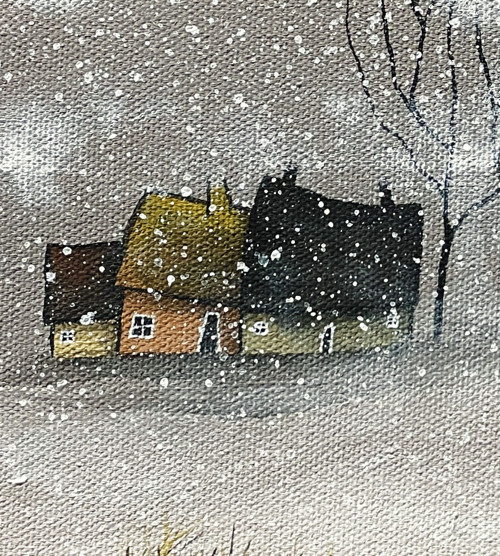 První sníh - 20x20cm — foto 2