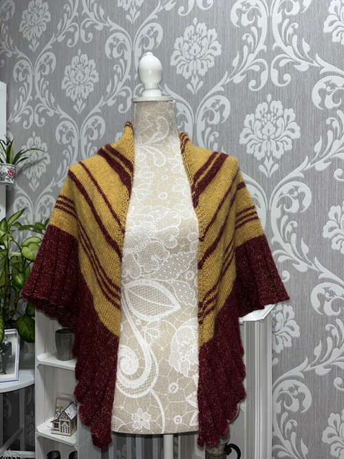 Boho šátek podzimní snění — foto 3