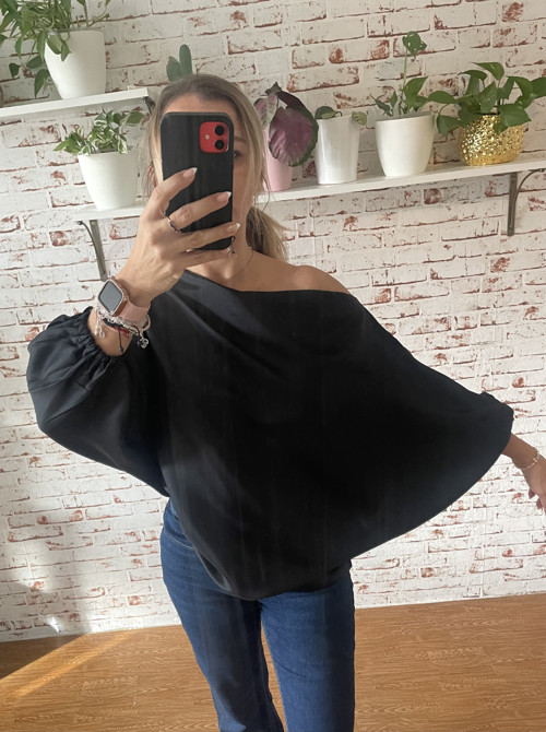 Saténová oversize blúzka — foto 2